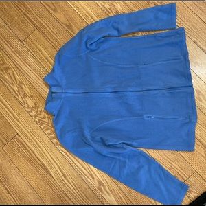 llbean large blue zip up